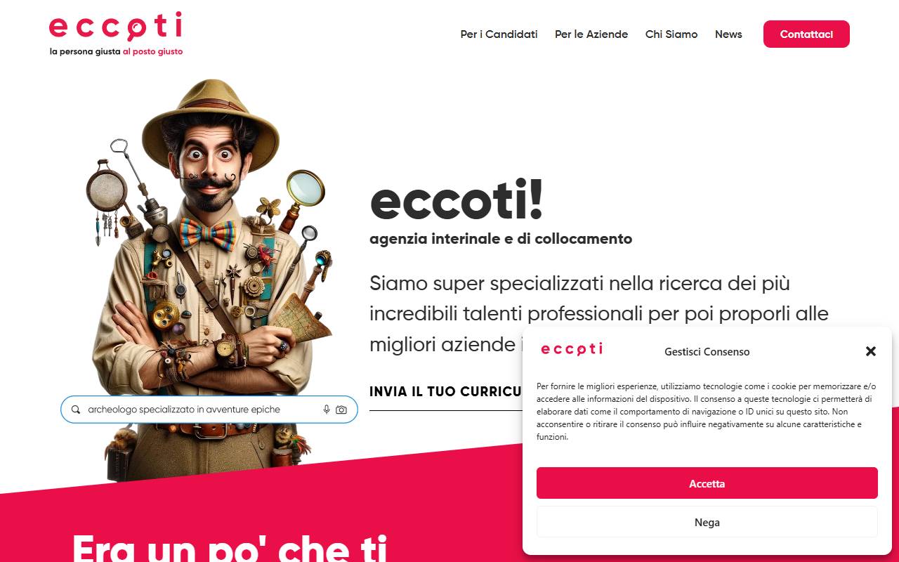 Anteprima del sito: eccoti SA