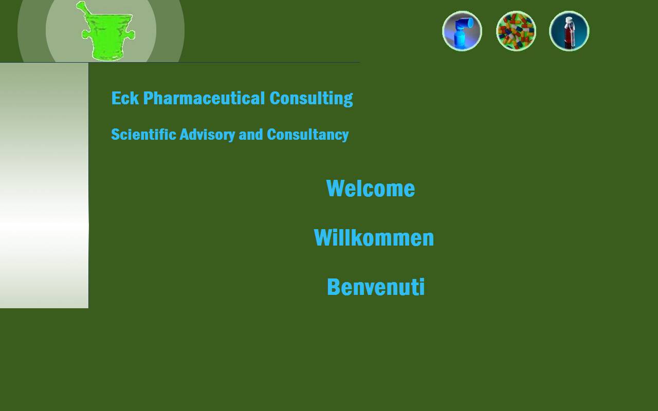 Anteprima del sito: Eck Pharmaceutical Consulting