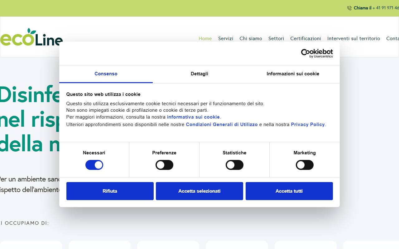 Anteprima del sito: ECO Line sagl