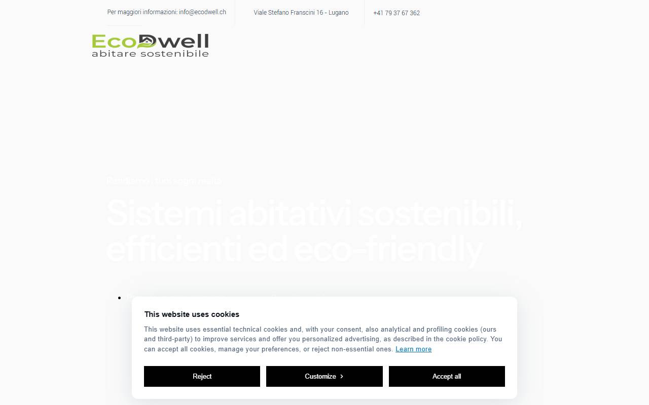 Anteprima del sito: EcoDwell SA