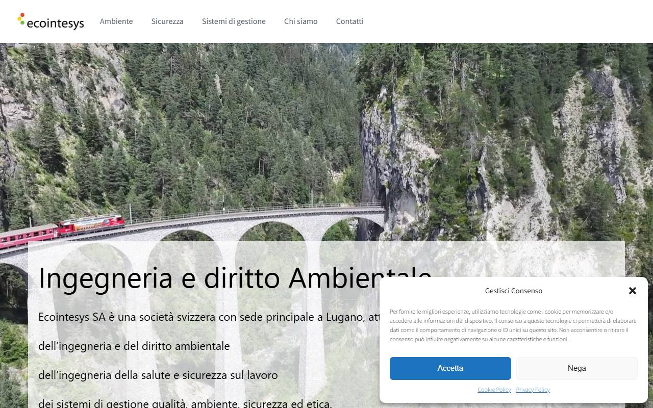 Anteprima del sito: Ecointesys SA