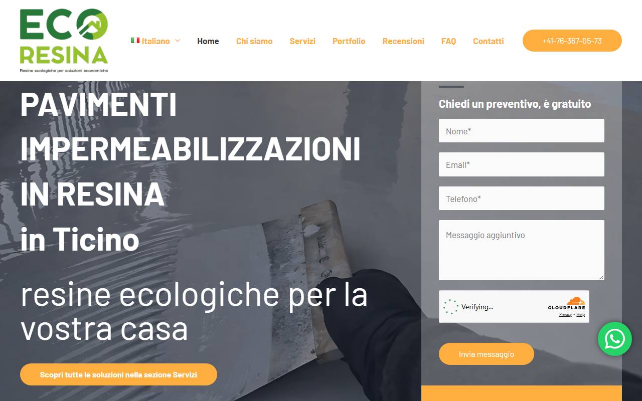 Anteprima del sito: Ecoresina di Ferrara Mario