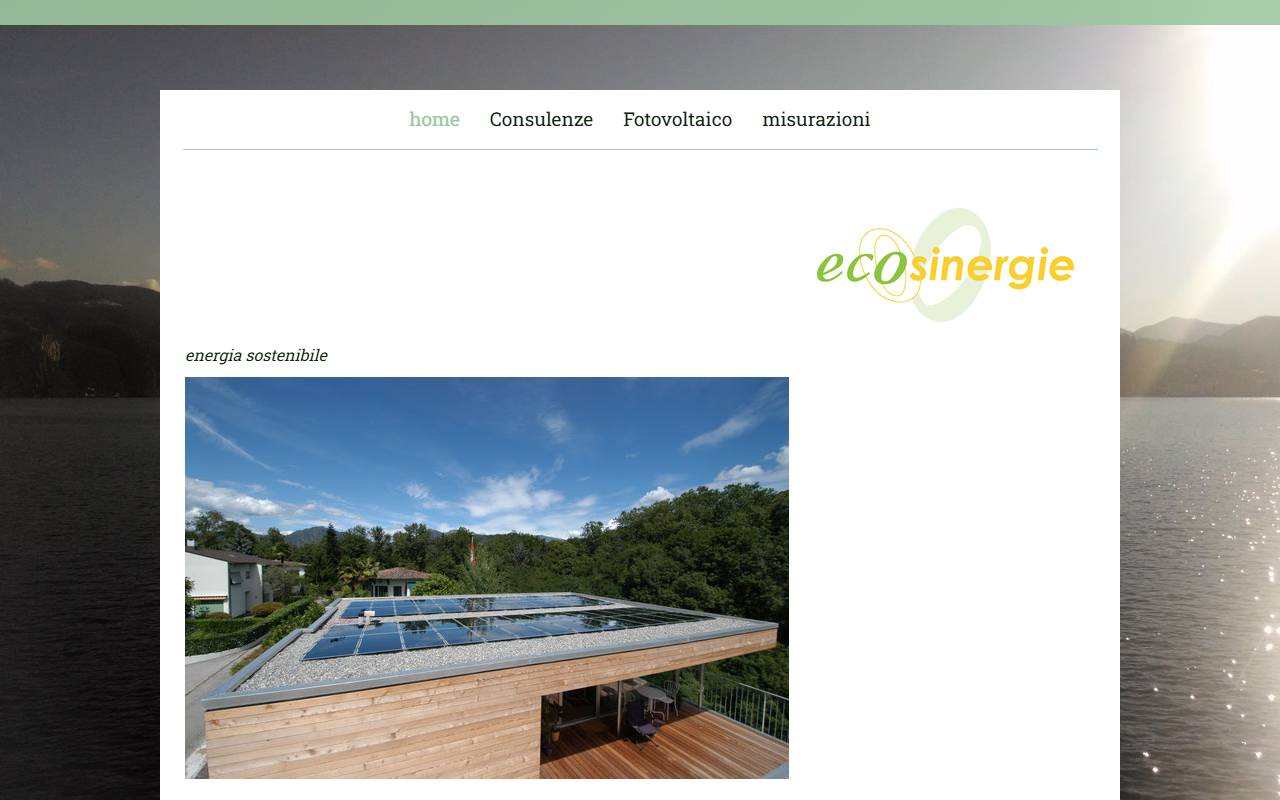 Anteprima del sito: ecosinergie Sagl