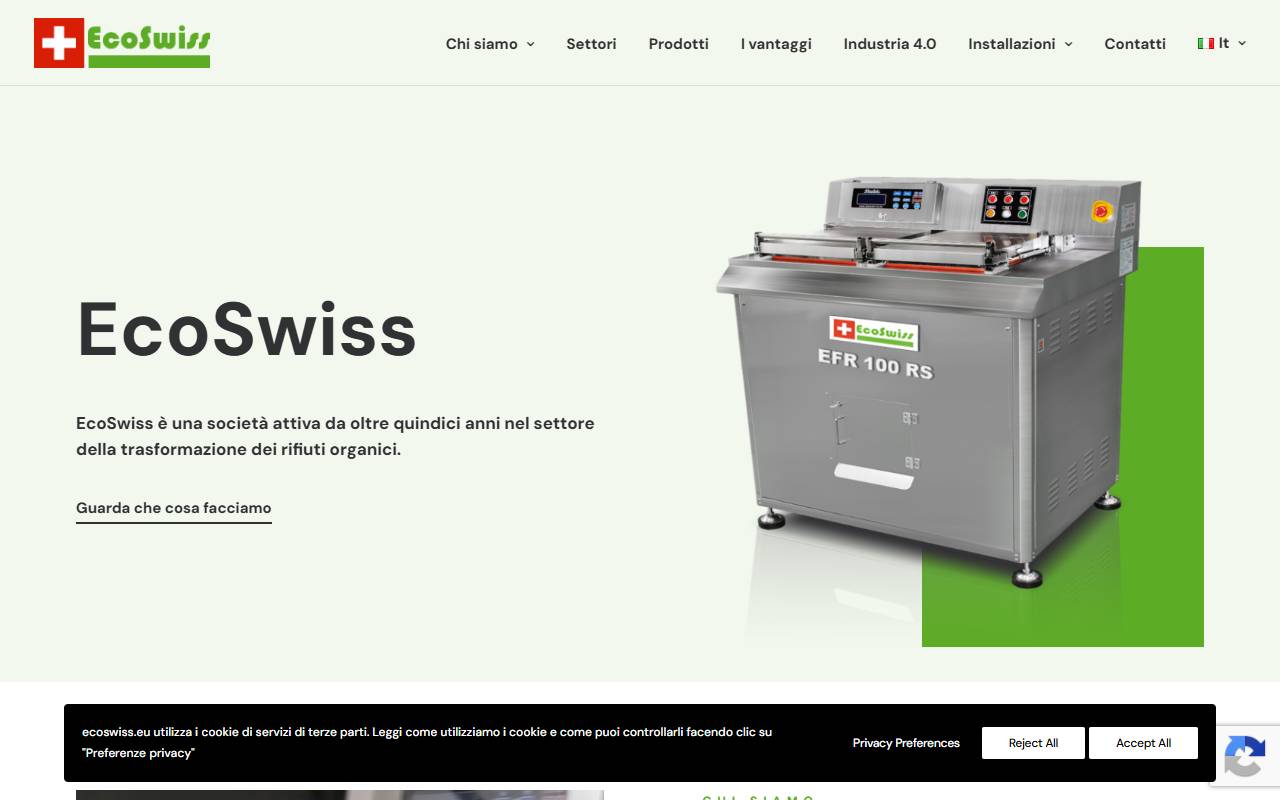 Anteprima del sito: EcoSwiss SA