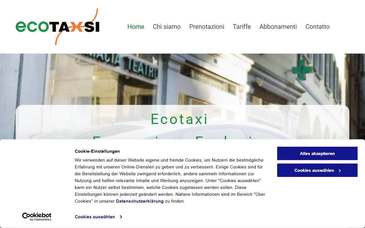 Anteprima del sito: società cooperativa eco trasporti ECCO