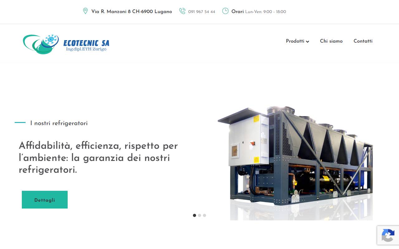 Anteprima del sito: Ecotecnic SA