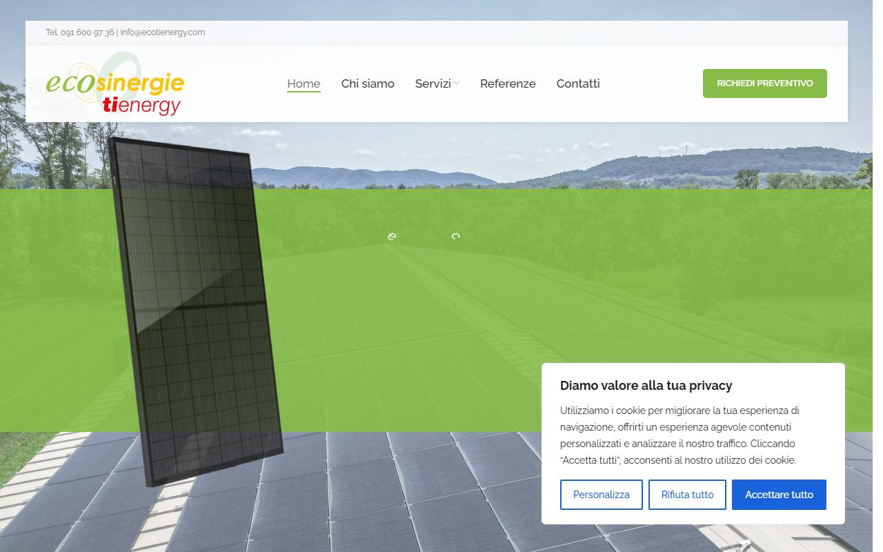 Anteprima del sito: ecosinergie tienergy SA