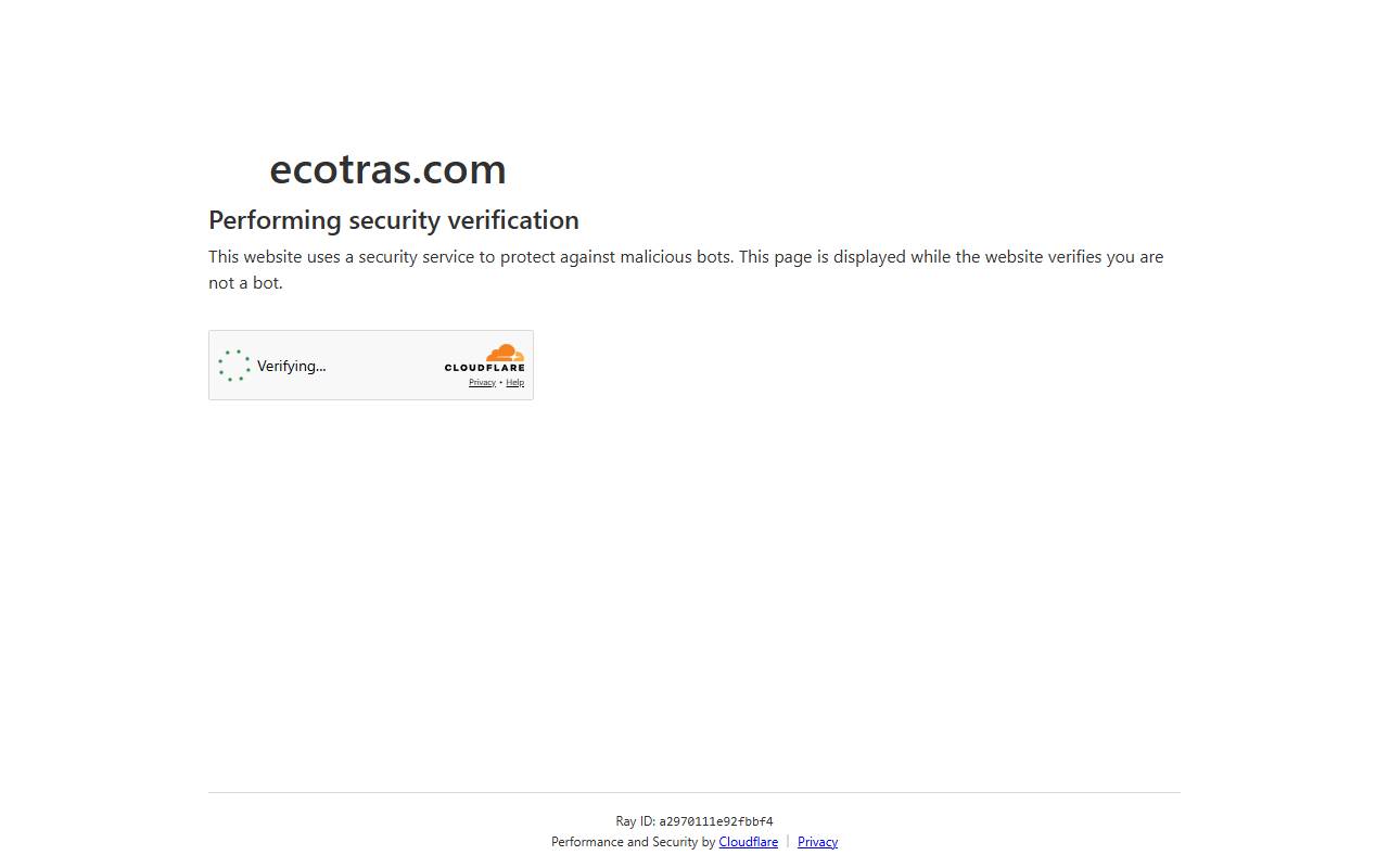 Anteprima del sito: ECOTRAS SA