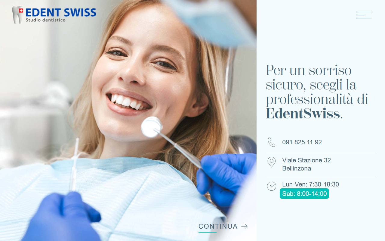 Anteprima del sito: EDENT Swiss SA
