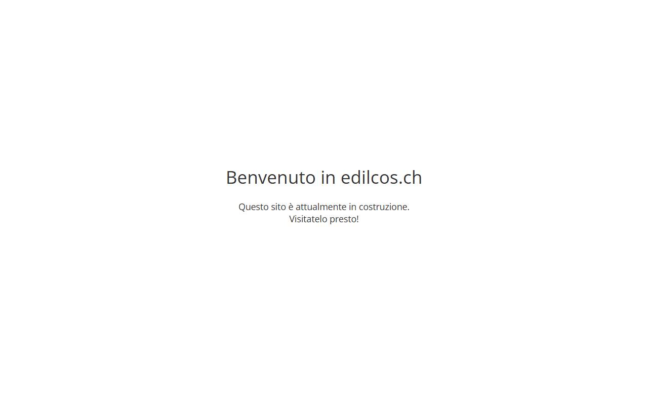 Anteprima del sito: Edilcos SA