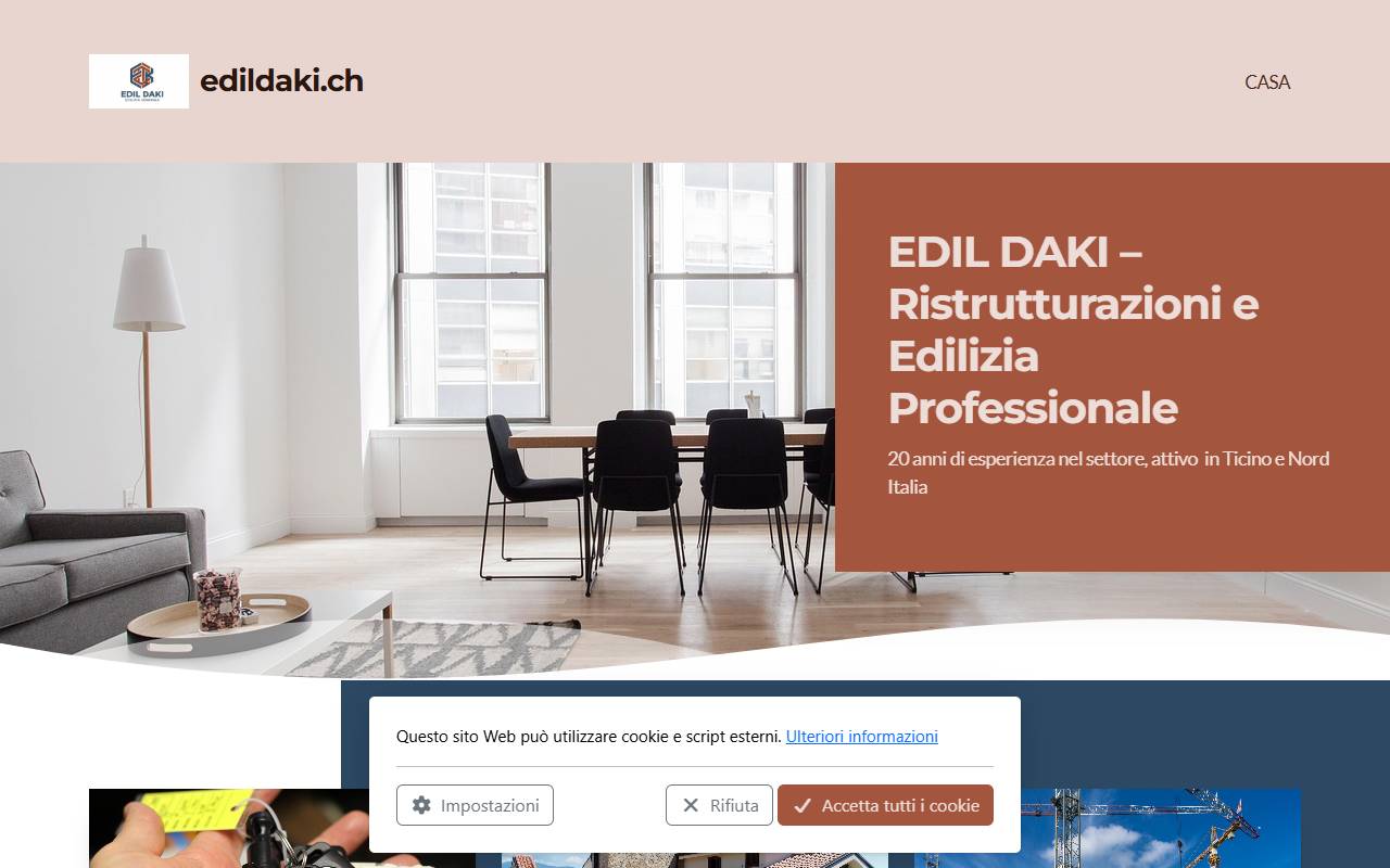 Anteprima del sito: EDIL DAKI