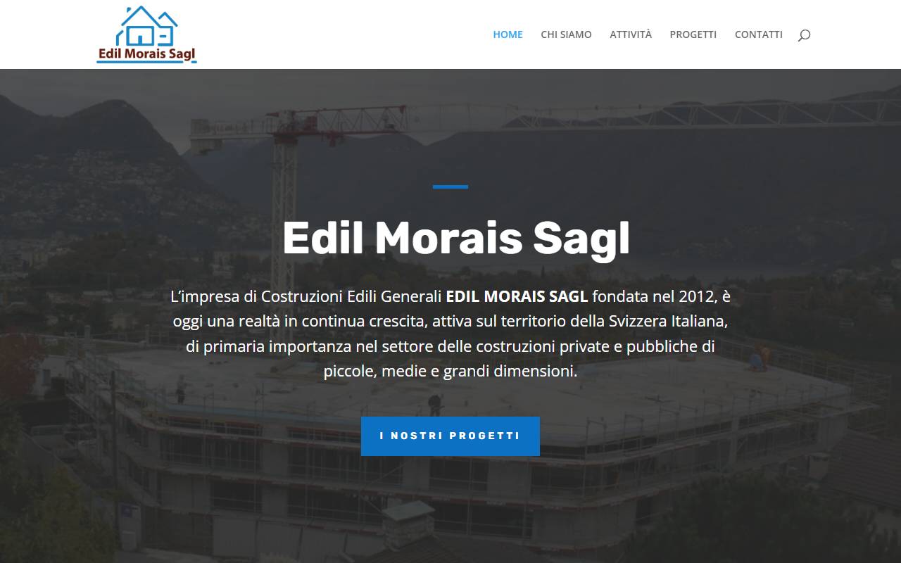 Anteprima del sito: Edil Morais Sagl