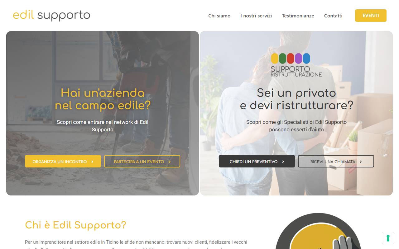 Anteprima del sito: Edil Supporto Sagl