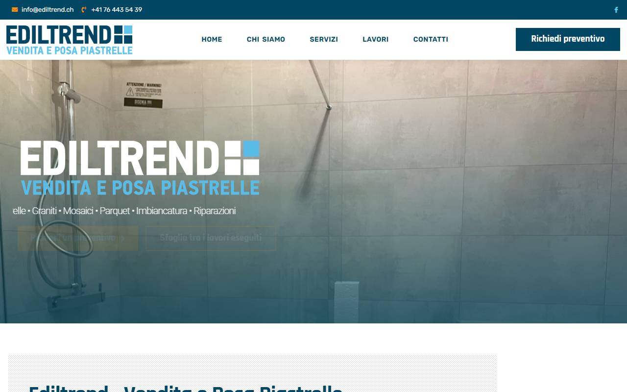Anteprima del sito: EDIL TREND SA