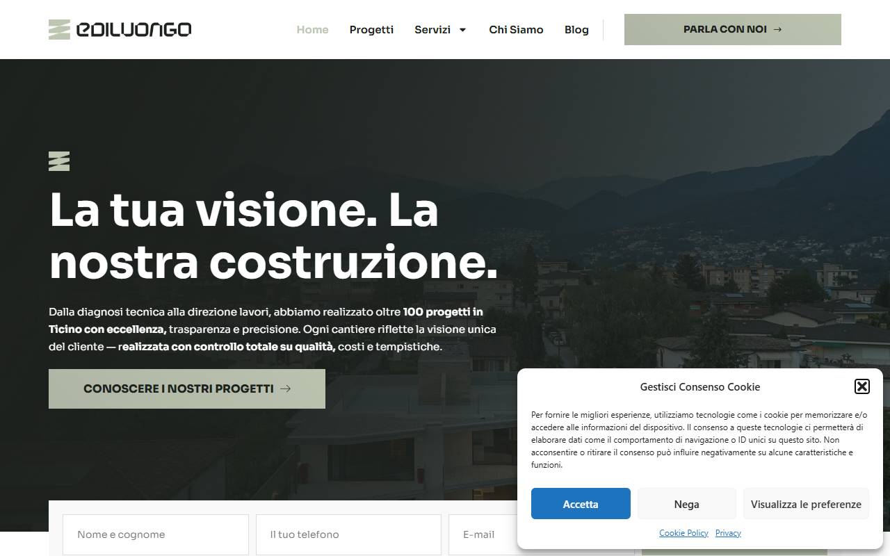 Anteprima del sito: ediluongo sagl