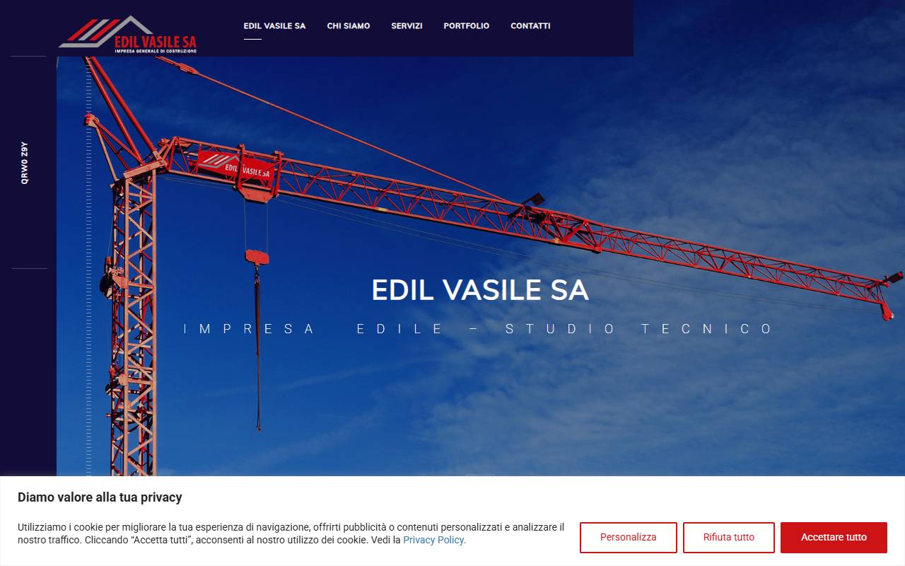 Anteprima del sito: Edil Vasile SA