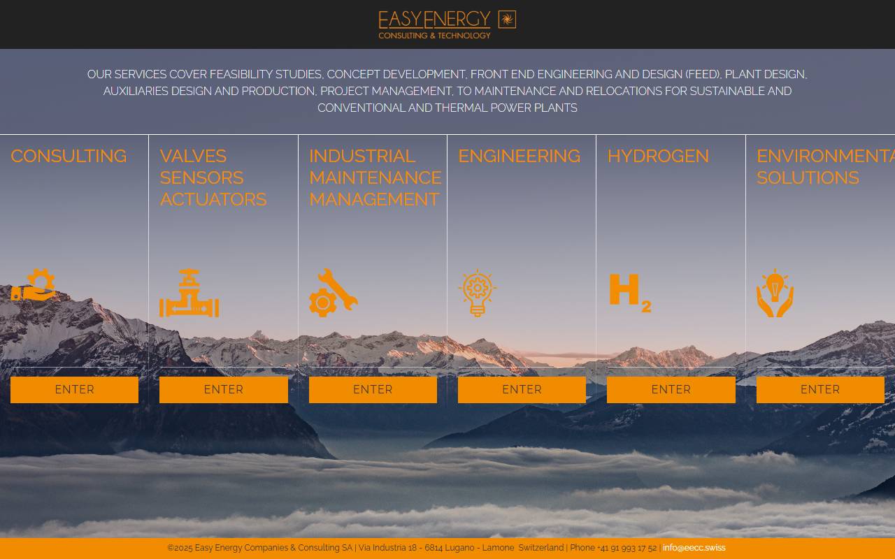 Anteprima del sito: EASY ENERGY COMPANIES E CONSULTING SA