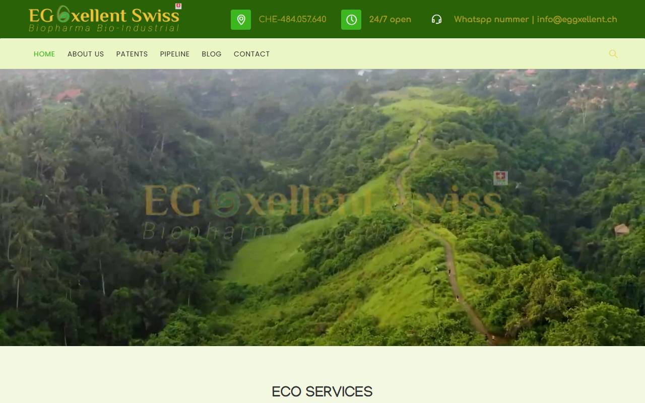 Anteprima del sito: EGGxellent Swiss Sagl