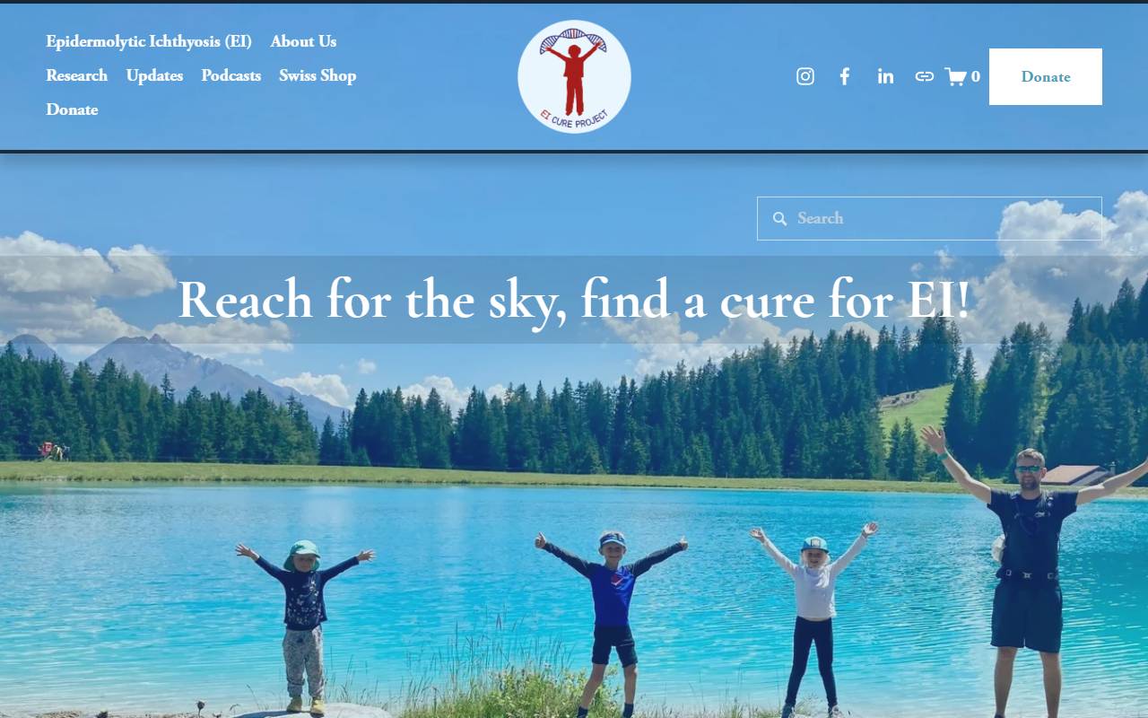 Anteprima del sito: EI Cure Project