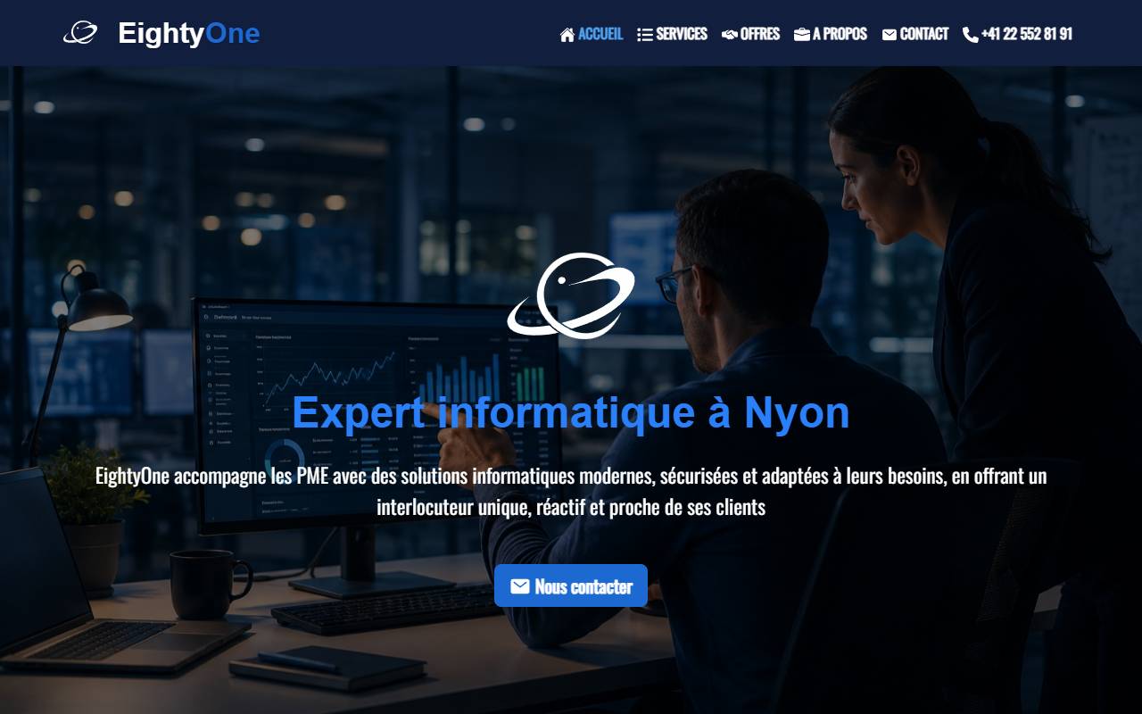 Anteprima del sito: Eighty-one Sagl