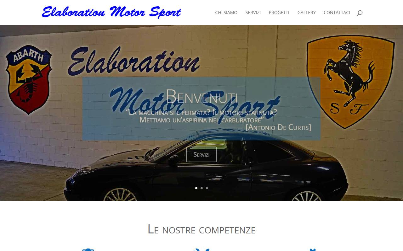 Anteprima del sito: Elaboration Motor Sport sagl