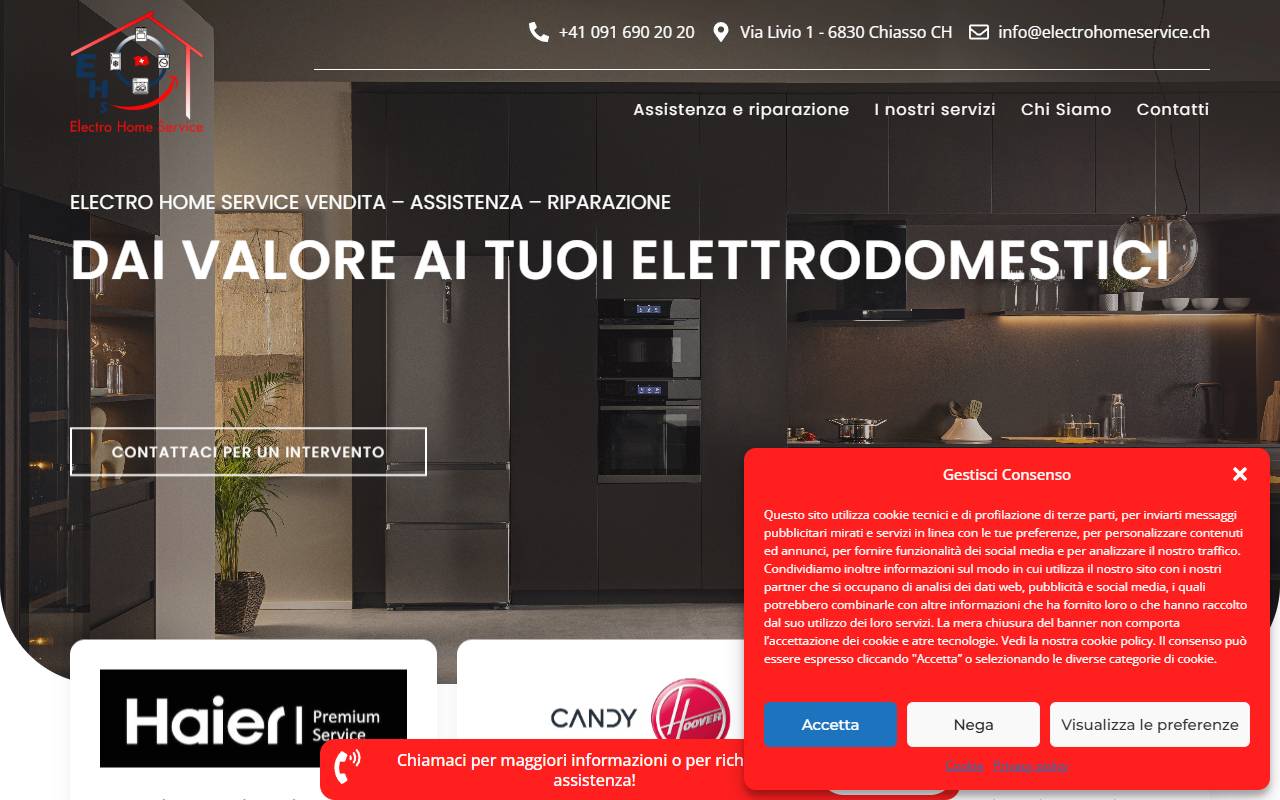 Anteprima del sito: Electro Home Service GmbH