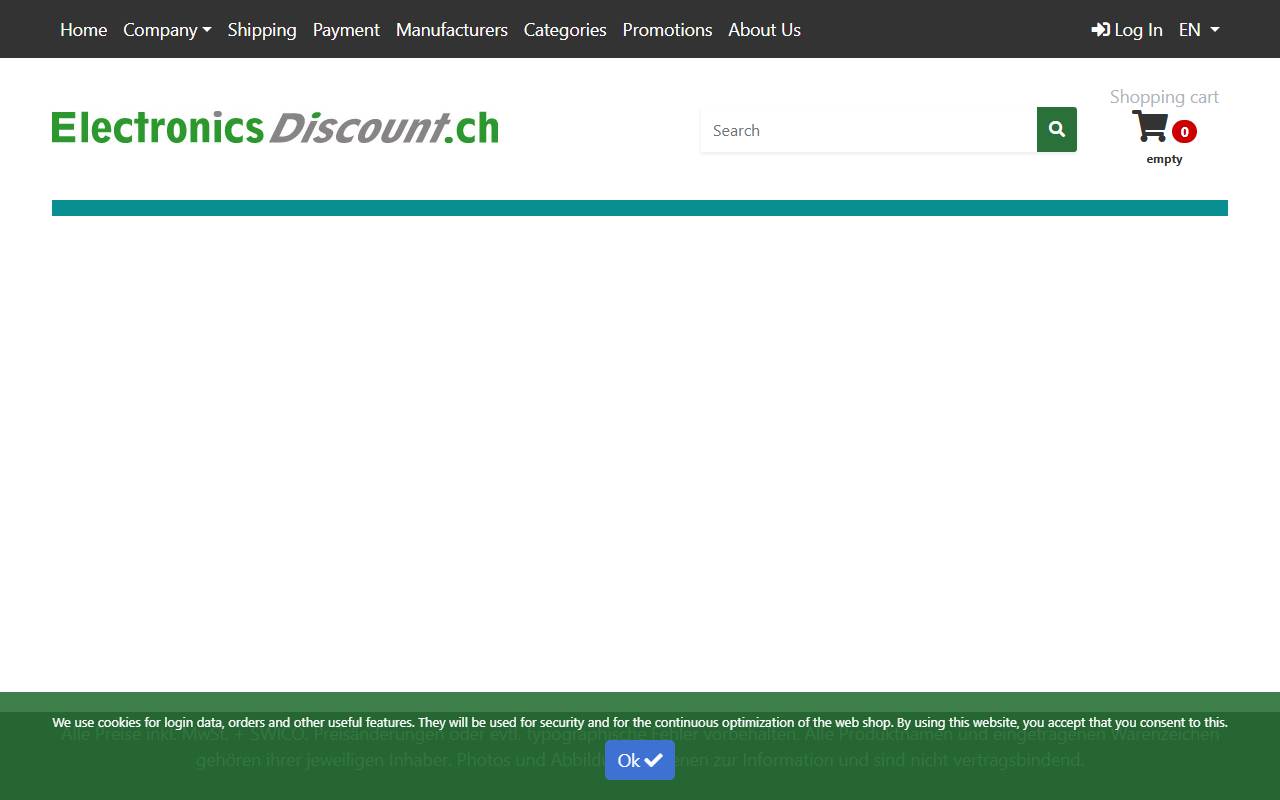 Anteprima del sito: Electronics Discount SAGL