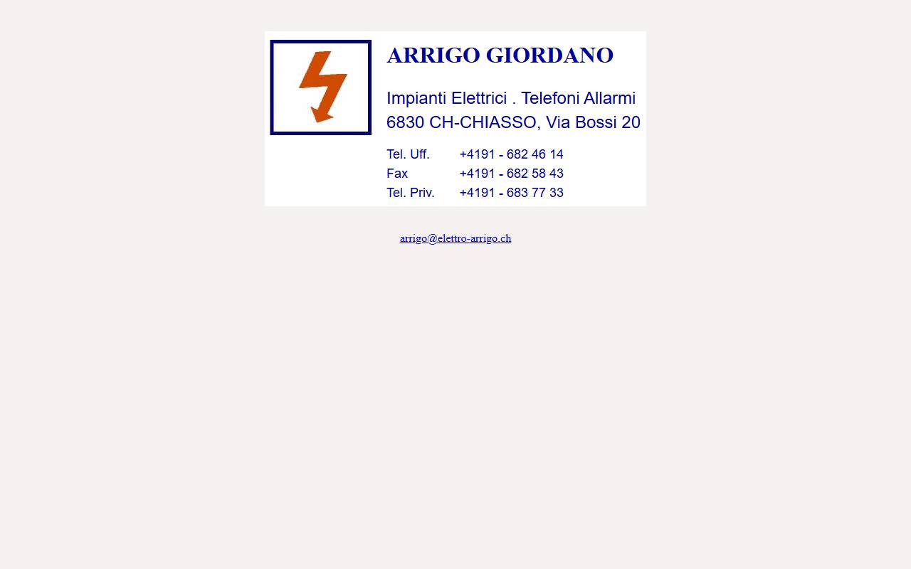 Anteprima del sito: ARRIGO G&A SA