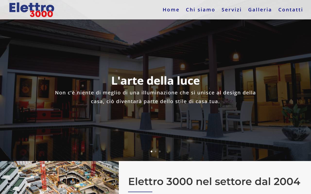 Anteprima del sito: Elettro 3000 Sagl