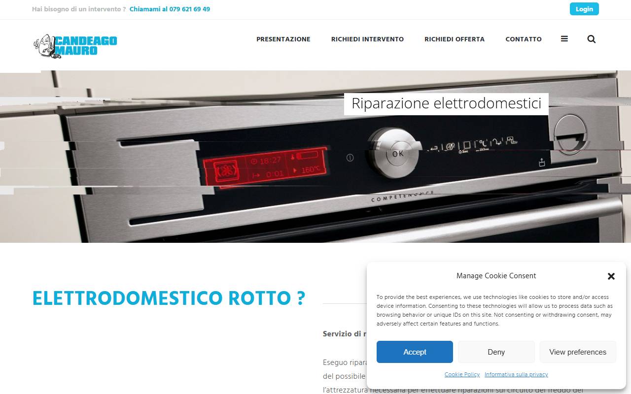 Anteprima del sito: Mauro Candeago