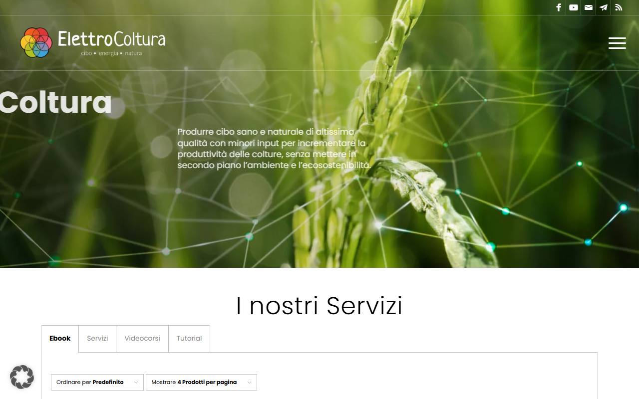 Anteprima del sito: ElettroColtura Sagl