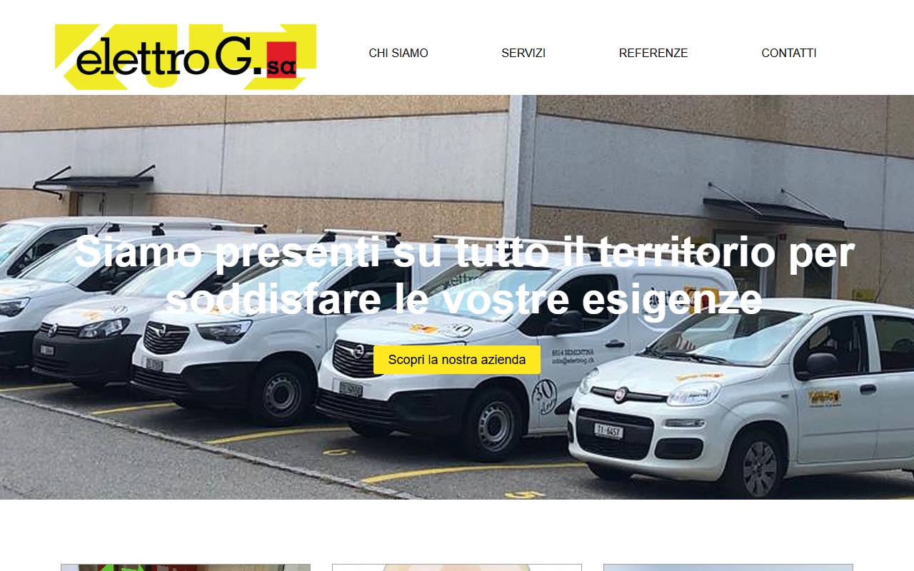 Anteprima del sito: Elettro G SA