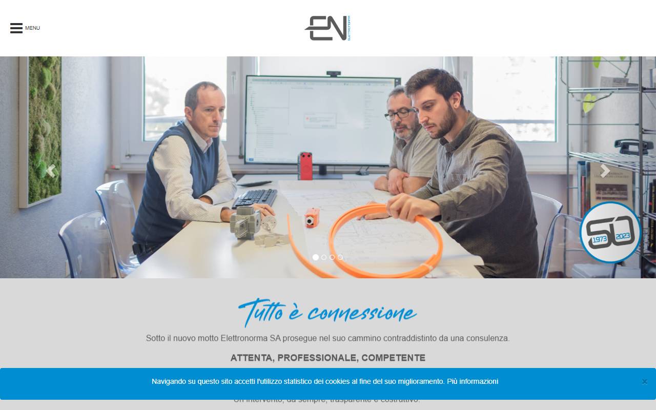 Anteprima del sito: Elettronorma SA