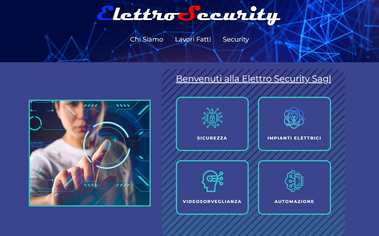 Anteprima del sito: Elettro Security Sagl