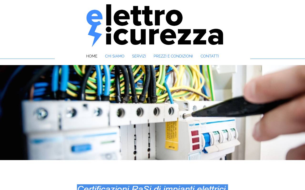 Anteprima del sito: Elettro Sicurezza SAGL