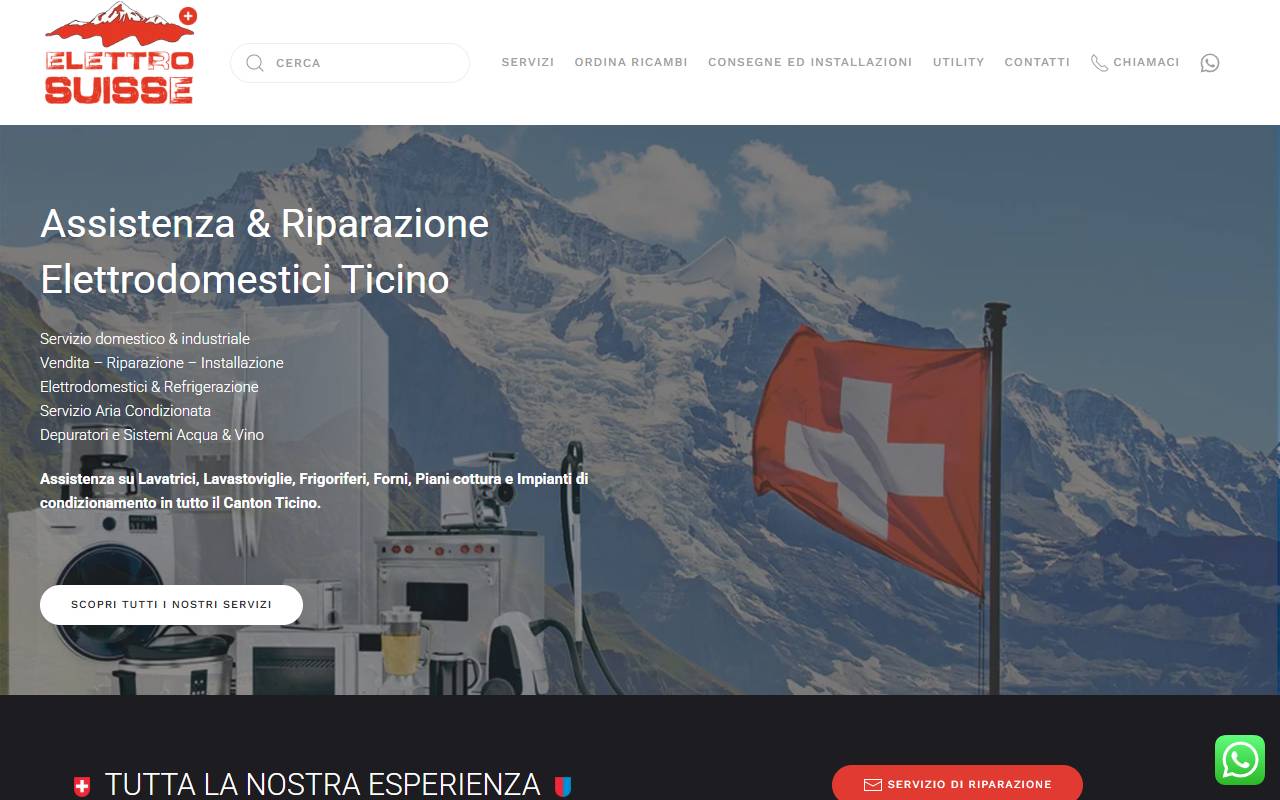 Anteprima del sito: Elettro Suisse Sagl