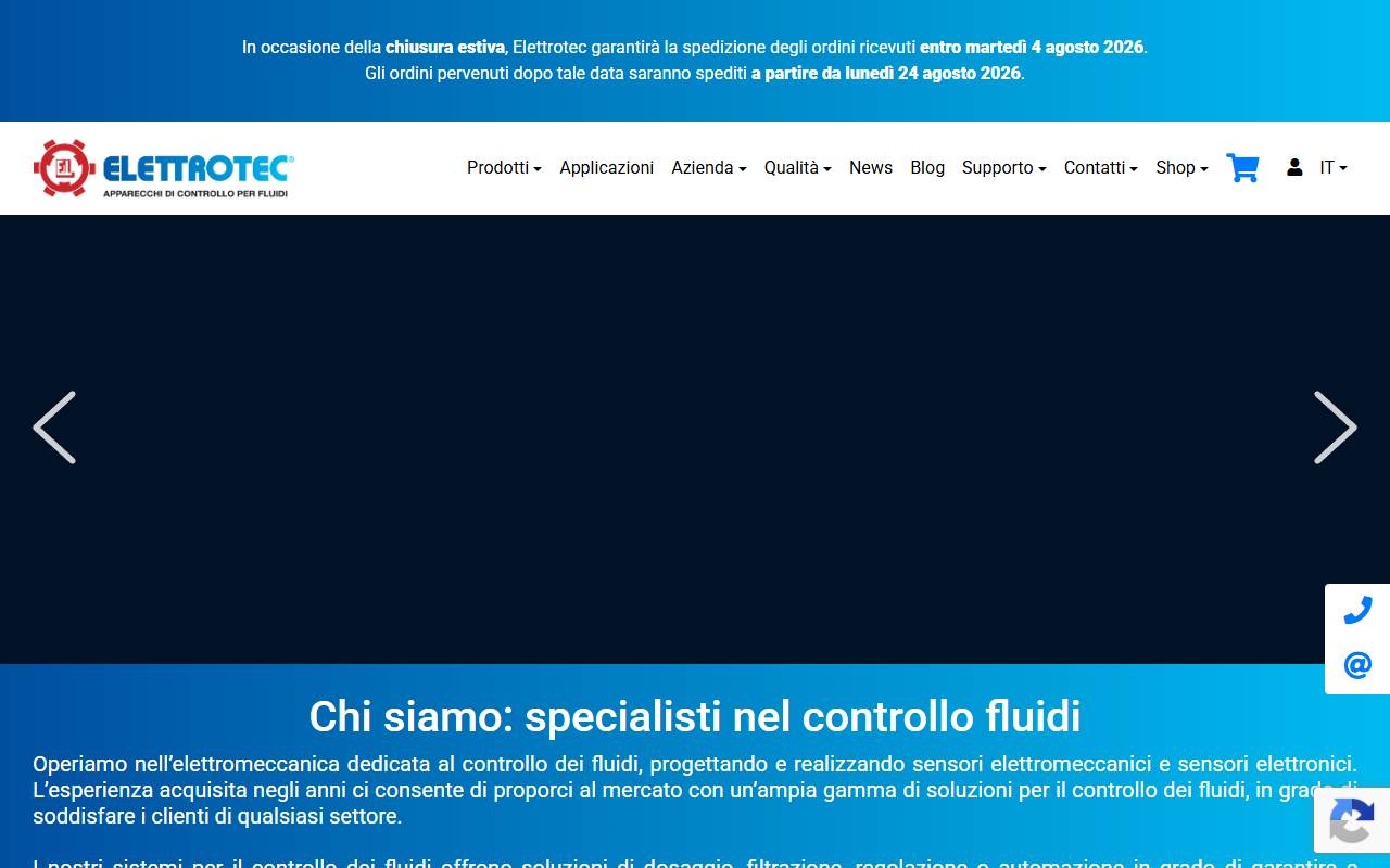 Anteprima del sito: Elettro-Tec Sagl
