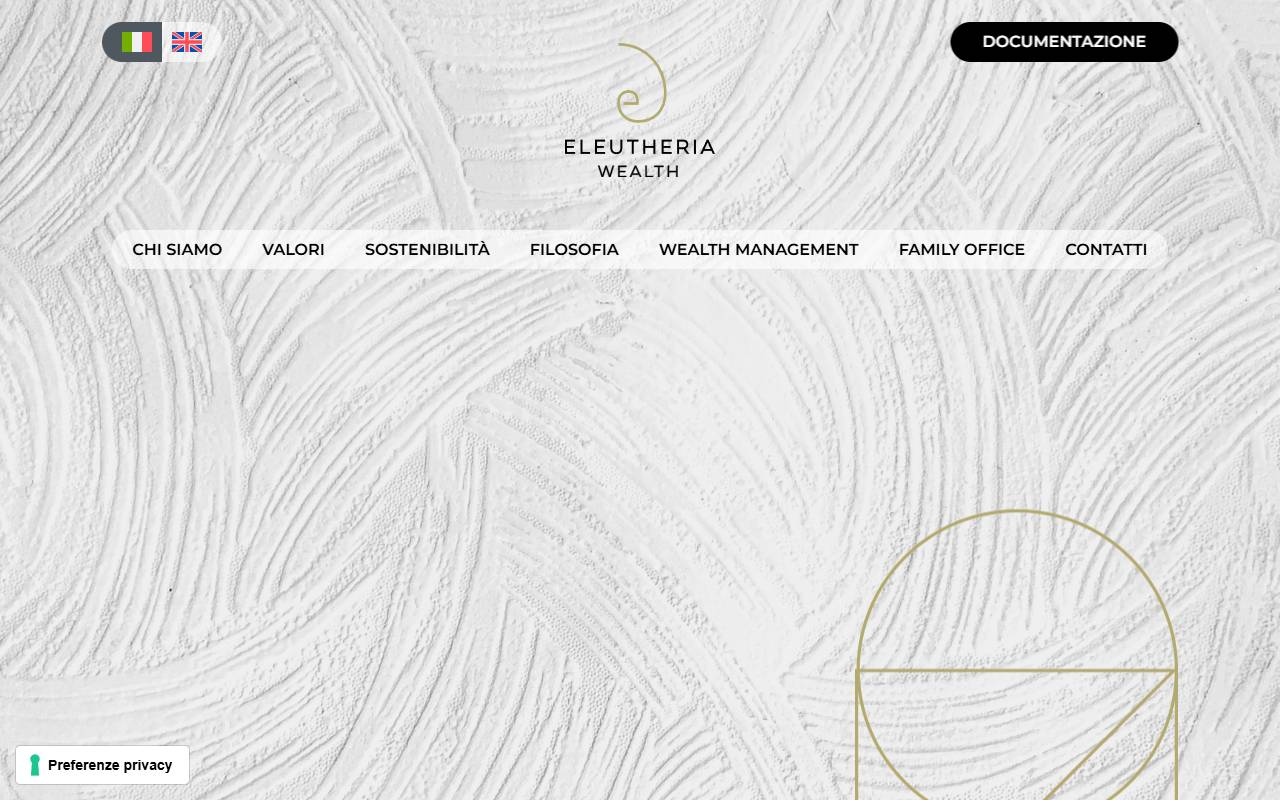 Anteprima del sito: ELEUTHERIA WEALTH SA