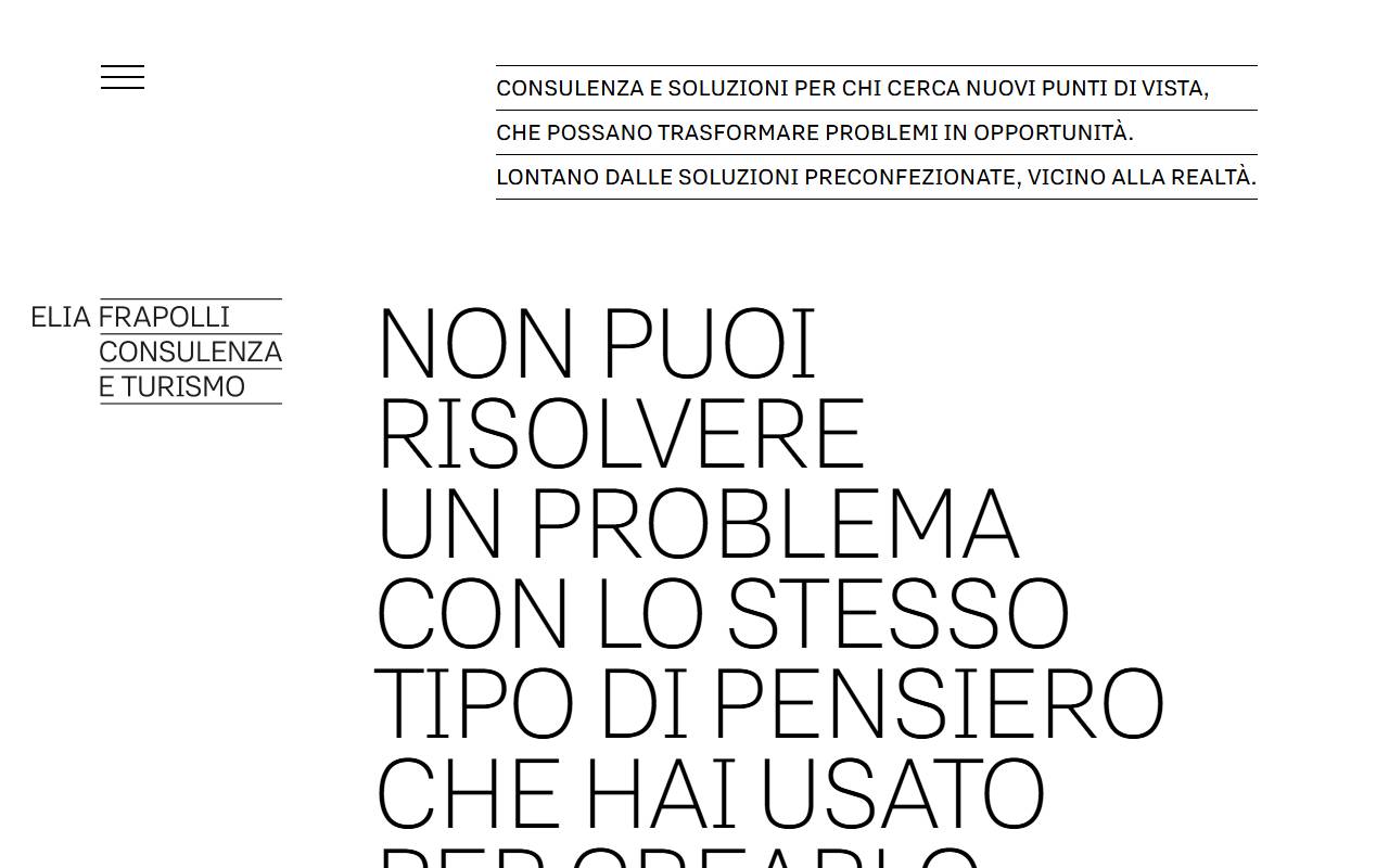 Anteprima del sito: Elia Frapolli Consulenza e Turismo