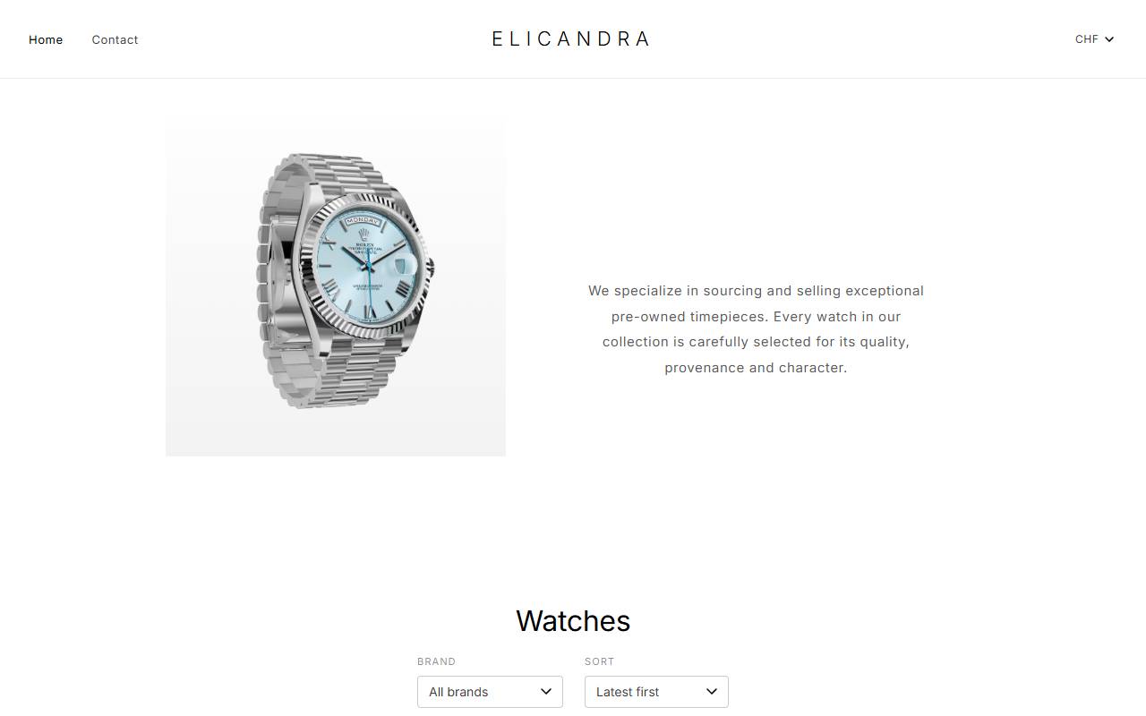 Anteprima del sito: ELICANDRA SA