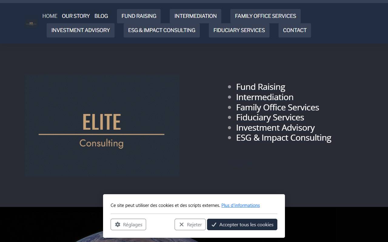 Anteprima del sito: Élite Consulting Sagl