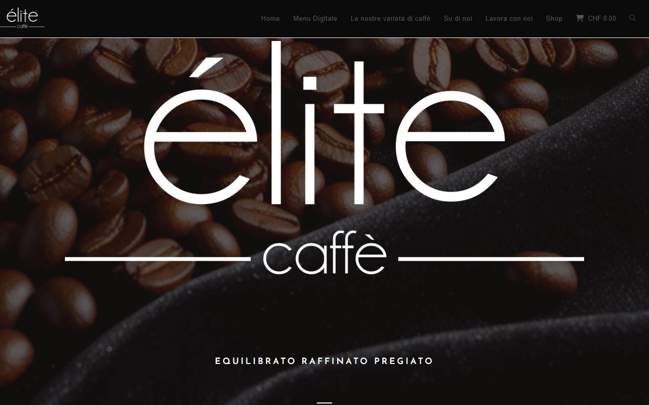 Anteprima del sito: Élite caffè Sagl