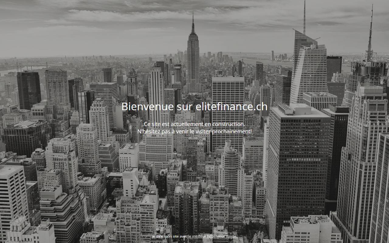 Anteprima del sito: Elite Finance SA
