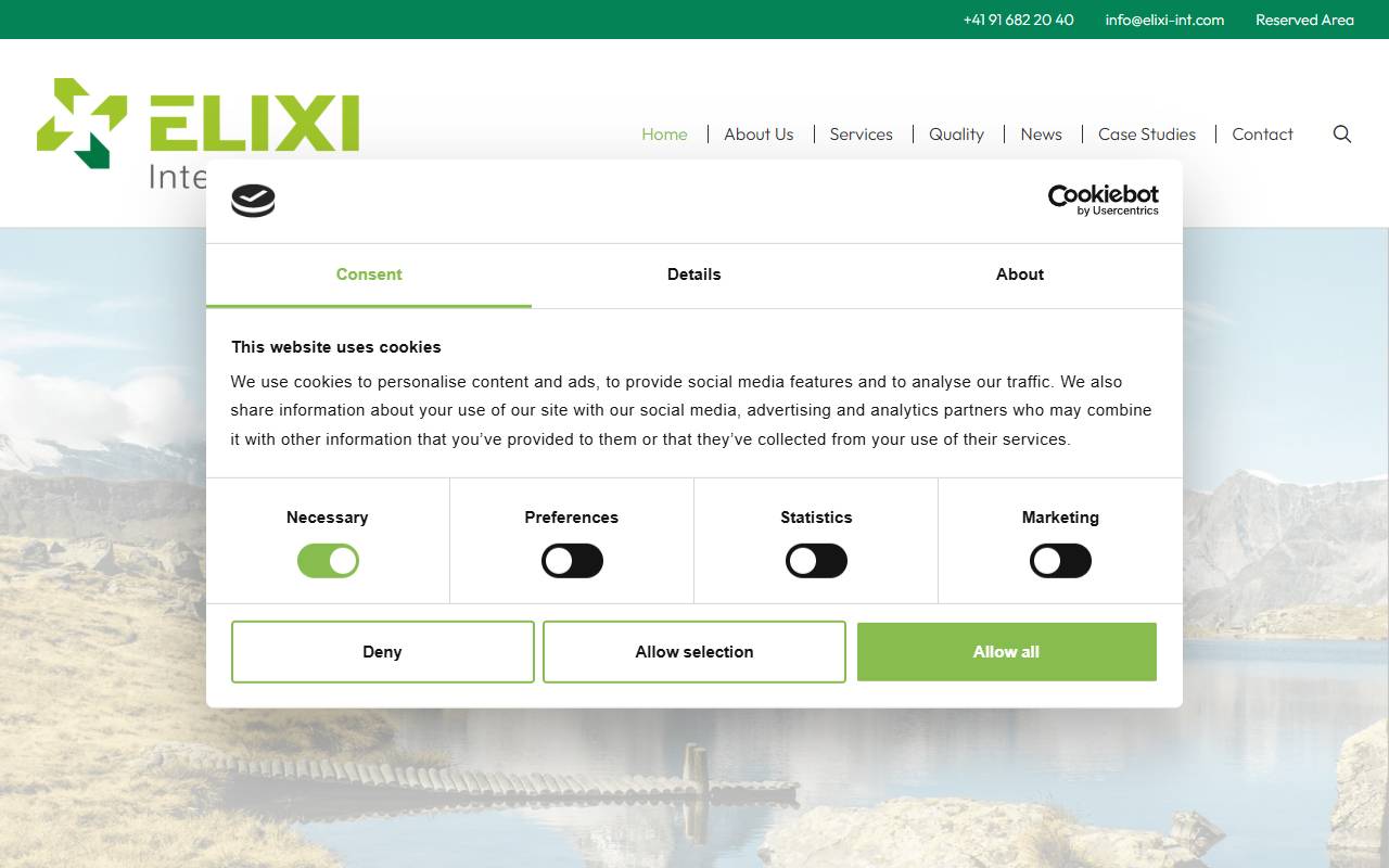 Anteprima del sito: ELIXI International SA