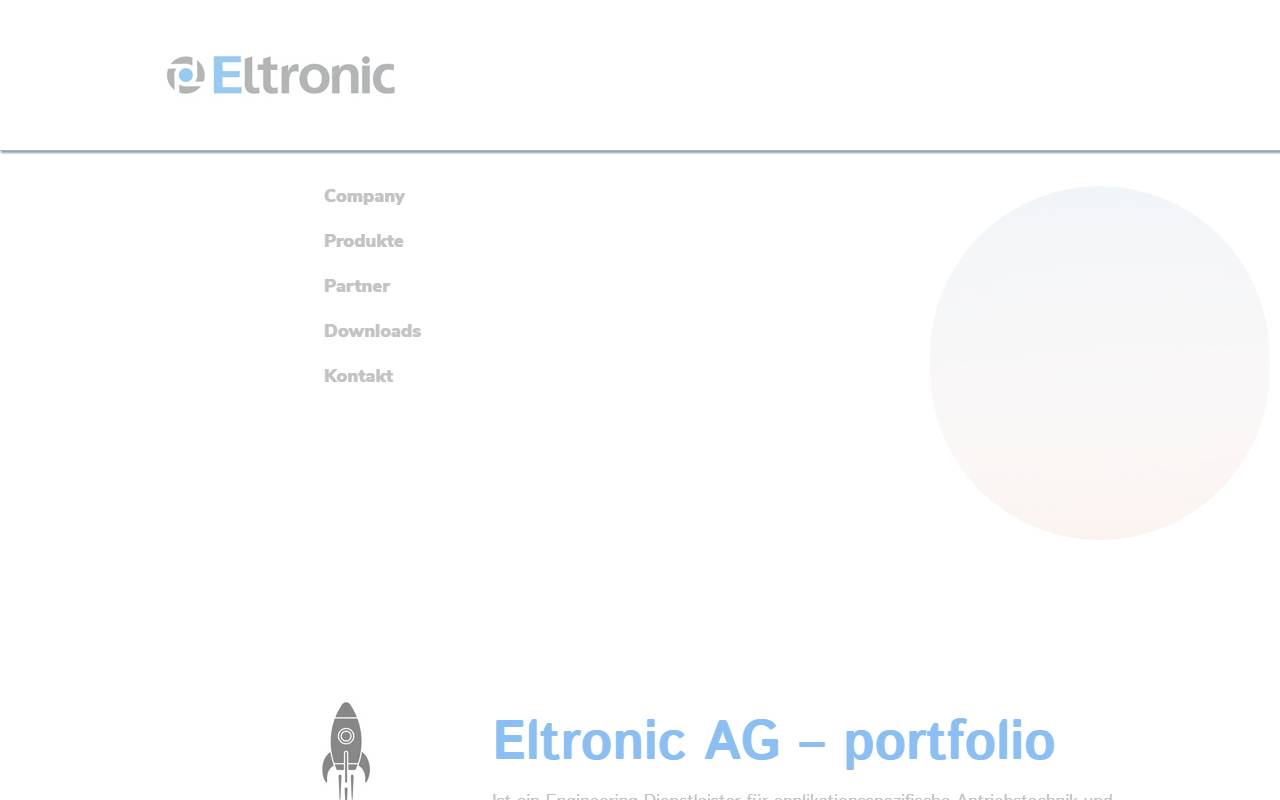Anteprima del sito: Eltronic SA