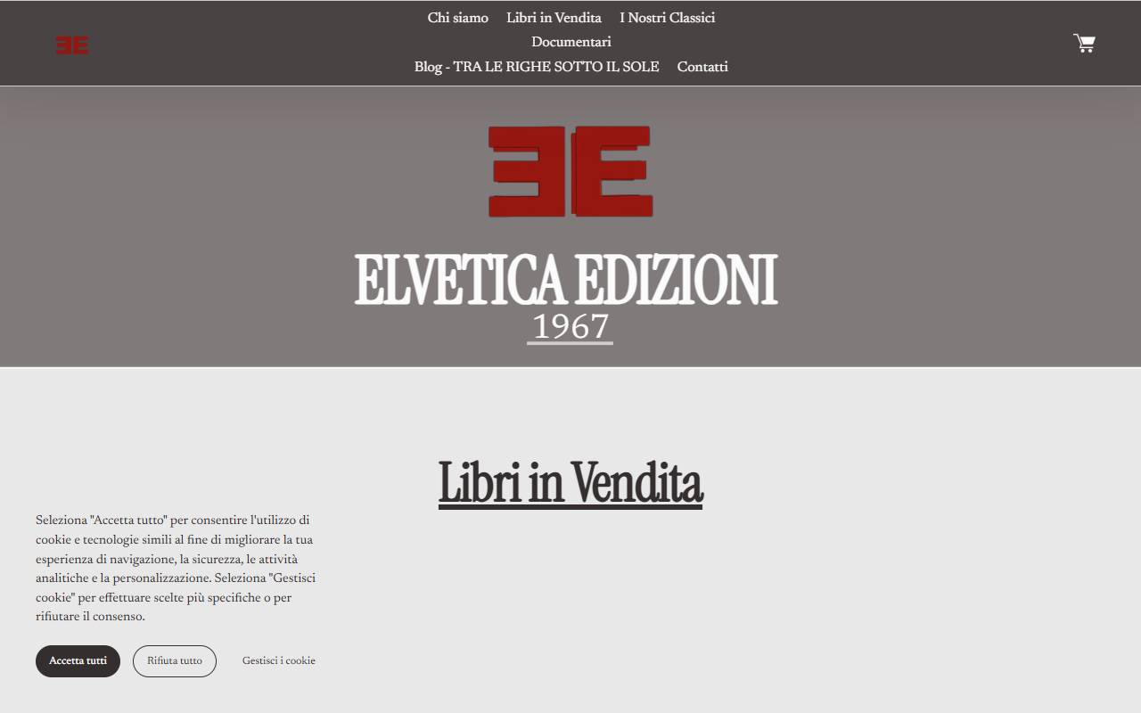 Anteprima del sito: Elvetica Edizioni SA