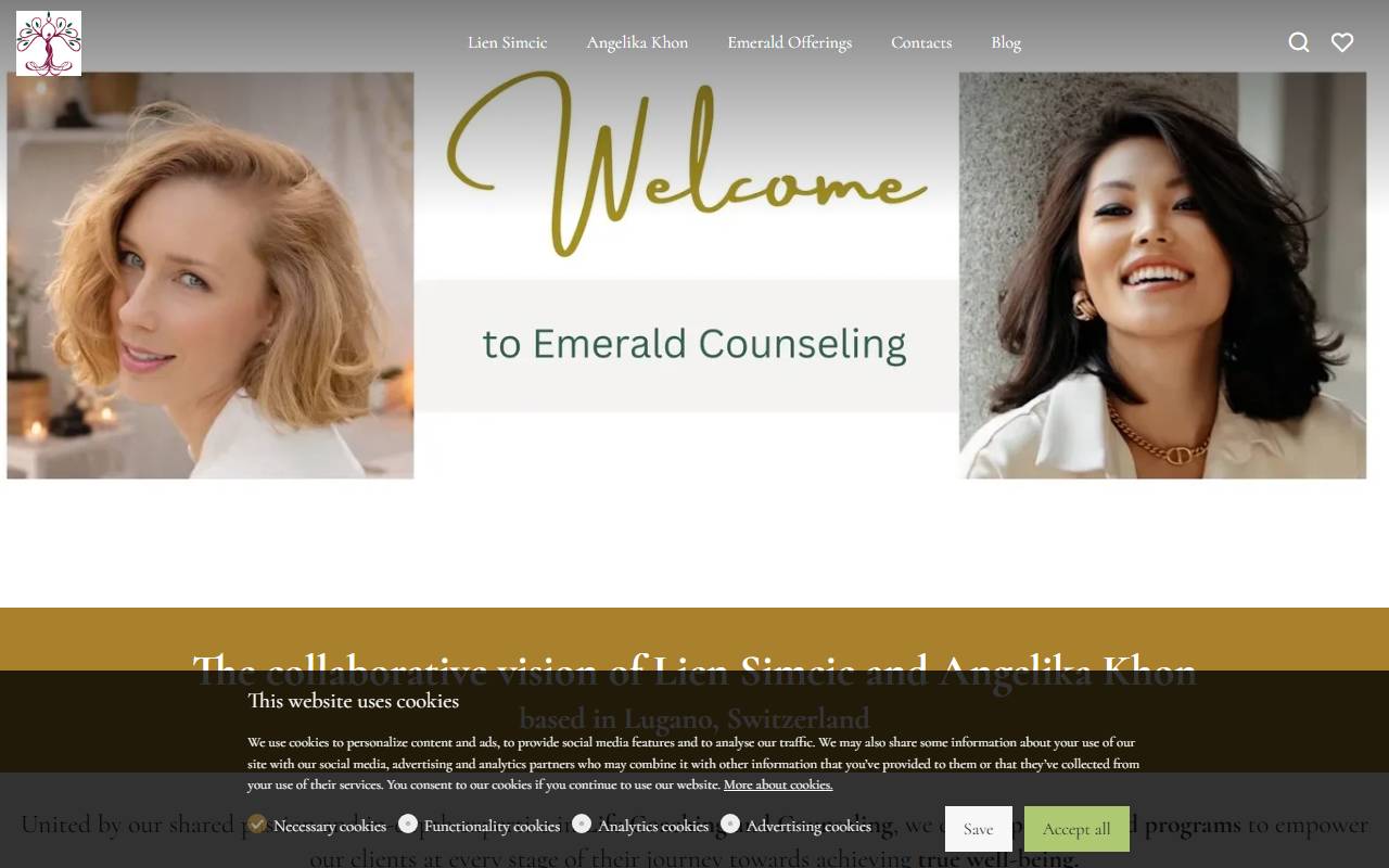 Anteprima del sito: Emerald Counseling SNC