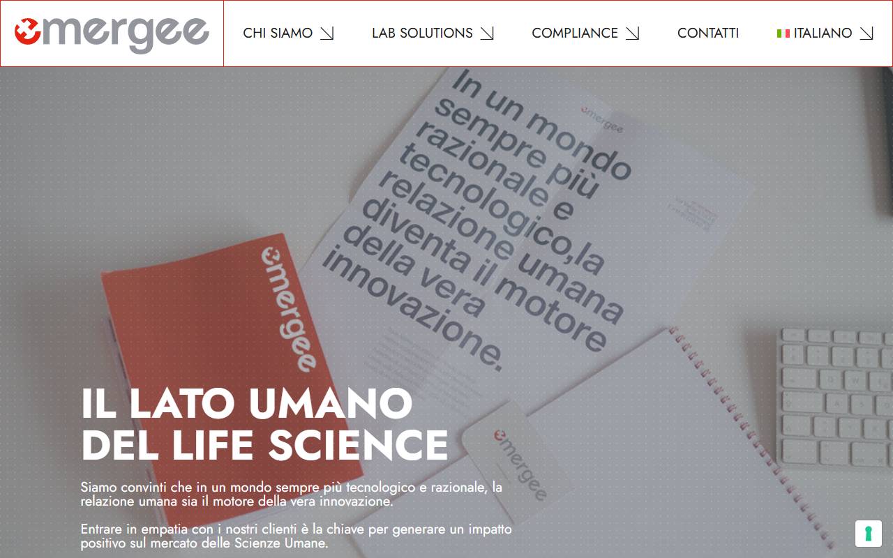 Anteprima del sito: emergee sagl