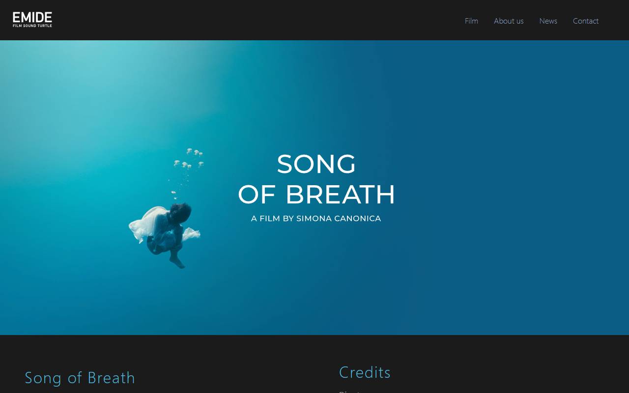 Anteprima del sito: Emide productions Sagl