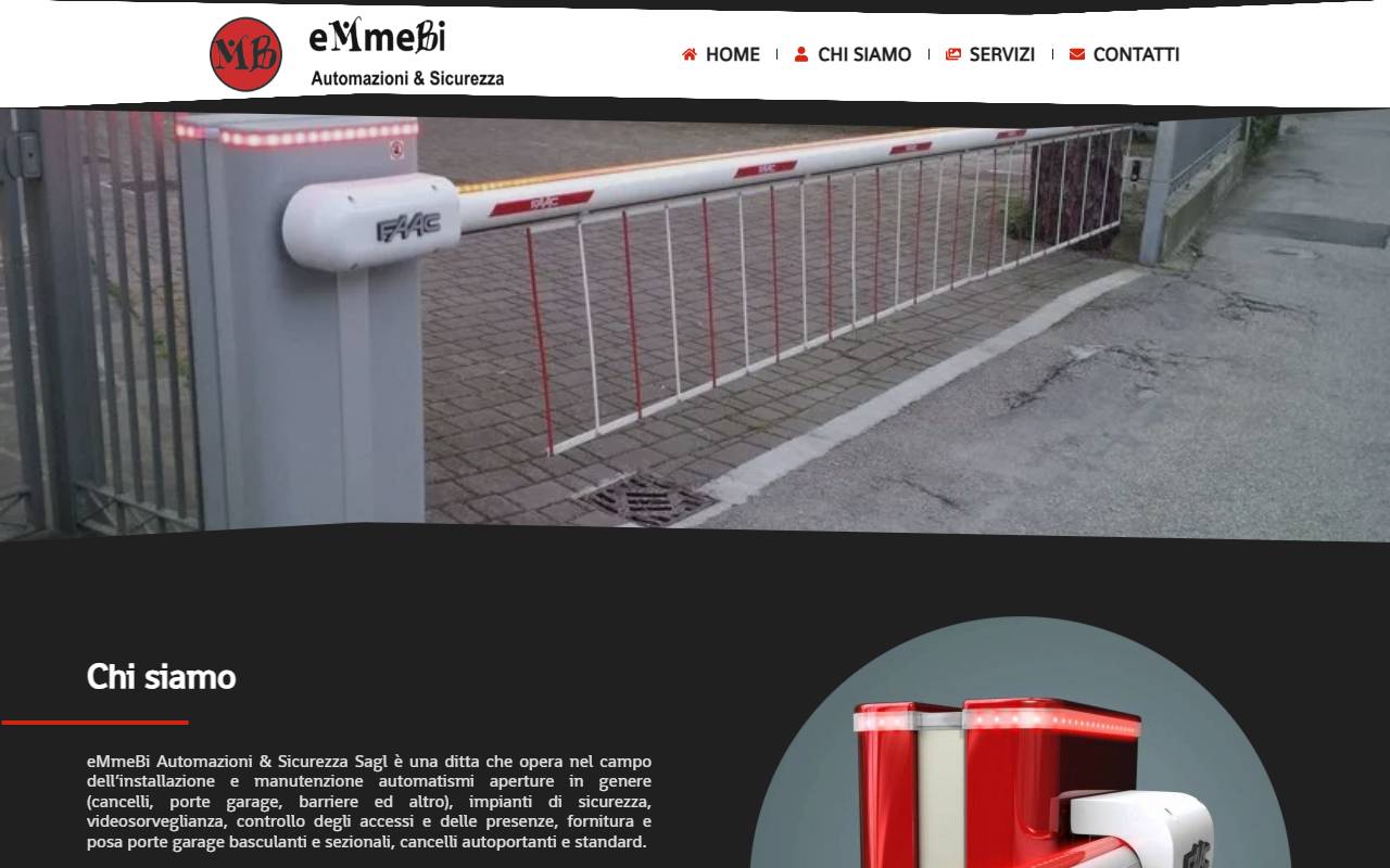 Anteprima del sito: Emmebi Automazioni & Sicurezza SAGL